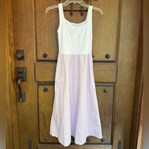 Babaton White Ribbed Crewneck Top Size XS